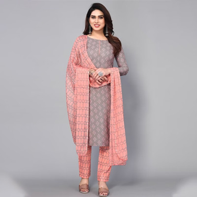 Printed Unstitched Dress Material